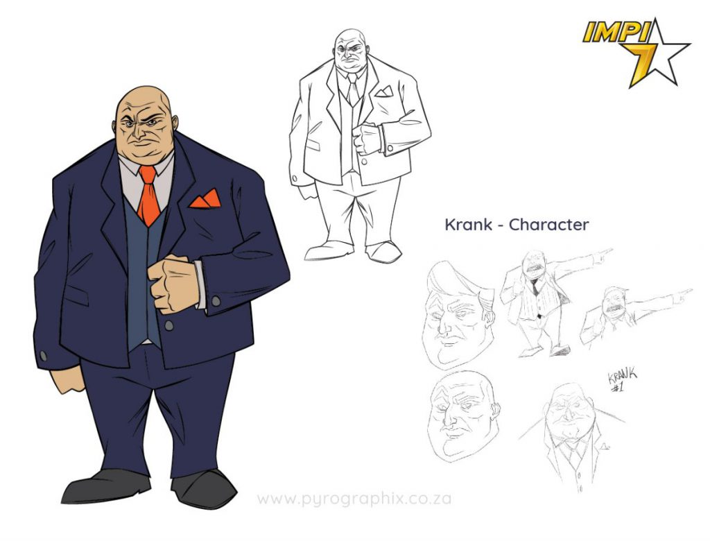 villain character development design for 2d animation